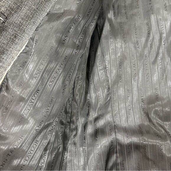 ANN TAYLOR WOOL BLEND 3 BUTTON LONG SLEEVE GRAY‎ BLAZER 2 - Picture 8 of 11